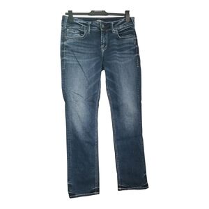 Silver JEANS Elyse Straight Women's Medium Wash Jeans W28 L30